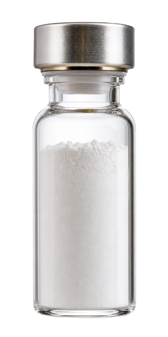 Premium research peptide vial